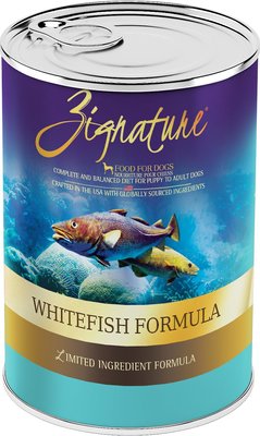 Zignature Whitefish Limited Ingredient Formula Grain-Free Canned Dog Food, slide 1 of 1