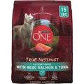 Purina ONE SmartBlend True Instinct with Real Salmon & Tuna Adult Dry Dog Food, 15-lb bag