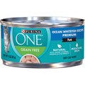Purina ONE Ocean Whitefish Recipe Pate Grain-free Canned Cat Food, 3-oz, case of 24