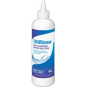 OtiRinse Ear Cleansing/Drying Solution for Dogs & Cats, 8-oz bottle