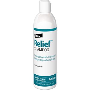 Relief Shampoo with Pramoxine & Colloidal Oatmeal for Dogs & Cats, 12-oz bottle