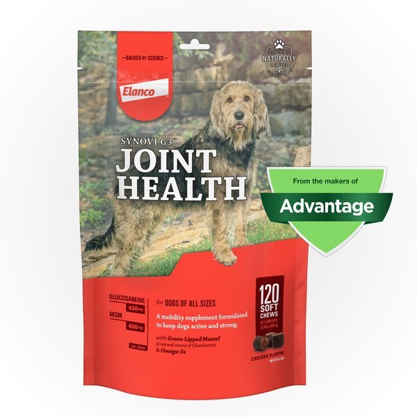 Synovi G3 Soft Chews Joint Supplement for Dogs, 120 count slide 1 of 8