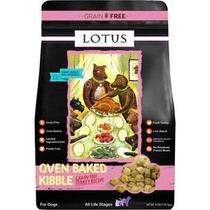 Lotus Oven-Baked Grain-Free Turkey Recipe Dry Dog Food, 4-lb bag
