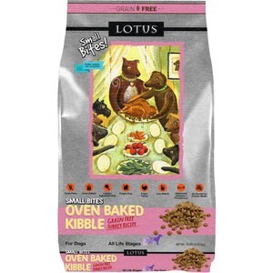 Lotus Oven-Baked Small Bites Grain-Free Turkey Recipe Dry Dog Food, 10-lb bag