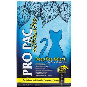 Pro Pac Ultimates Deep Sea Select Whitefish Grain-Free Indoor Dry Cat Food, 5-lb bag
