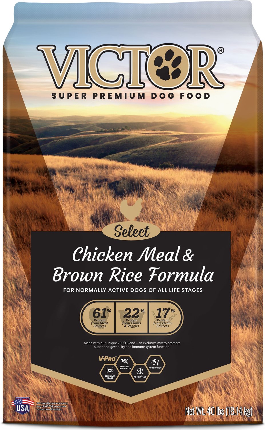 Victor Dog Food | Chicken Meal and Brown Rice Formula | Dogfood.guru
