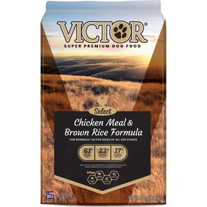 VICTOR Select Chicken Meal & Brown Rice Formula Dry Dog Food, 40-lb bag
