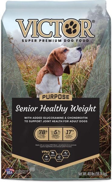 VICTOR Purpose Senior Healthy Weight Dry Dog Food, 40-lb bag slide 1 of 9
