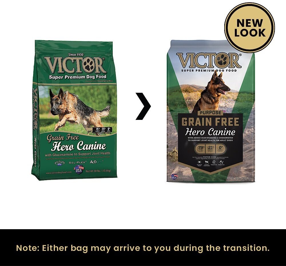 VICTOR Hero Grain-Free Dry Dog Food, 30-lb bag - Chewy.com