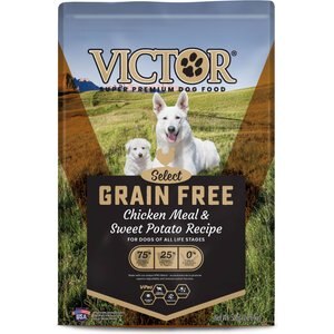 VICTOR Select Chicken Meal & Sweet Potato Recipe Grain-Free Dry Dog Food, 5-lb bag