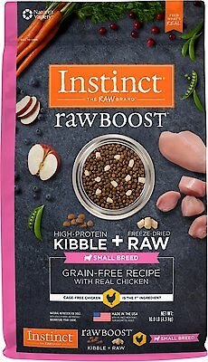 Instinct Raw Boost Small Breed Grain-Free Recipe with Real Chicken & Freeze-Dried Raw Pieces Dry Dog Food, 10-lb bag slide 1 of 10