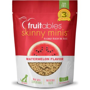 Fruitables Skinny Minis Watermelon Flavor Soft & Chewy Dog Treats, 5-oz bag