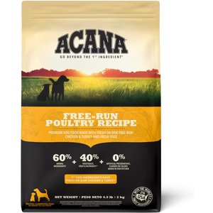 ACANA Free-Run Poultry Recipe Grain-Free Dry Dog Food, 4.5-lb bag