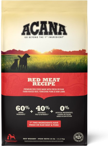 ACANA Red Meat Recipe Grain-Free Dry Dog Food 25-lb bag slide 1 of 11