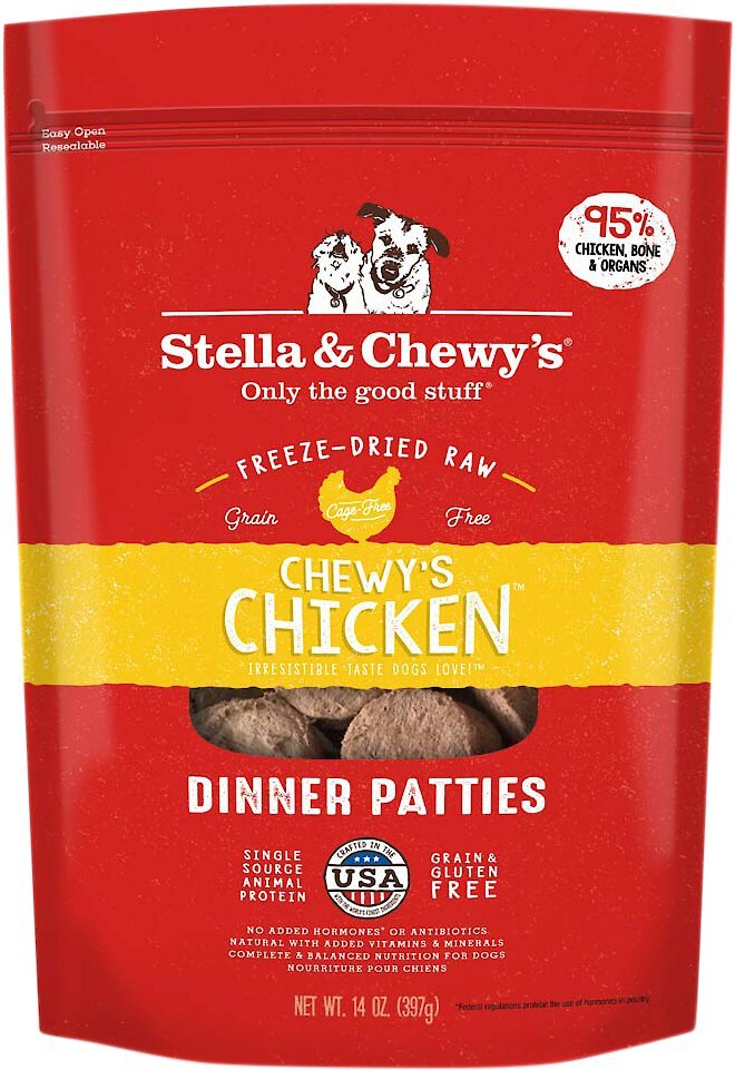 Stella & Chewy's Chicken Dinner Patties Freeze-Dried Raw