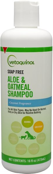 Vetoquinol Itchy Dry Skin Aloe & Oatmeal Soap-Free Dog & Cat Shampoo, 16-oz bottle slide 1 of 4