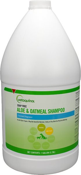 Vetoquinol Itchy Dry Skin Aloe & Oatmeal Soap-Free Dog & Cat Shampoo, 1-gal bottle slide 1 of 3