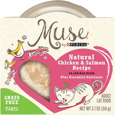 7. Purina Muse Natural Grain-Free Filets Wet Cat Food