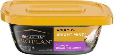 Purina Pro Plan Bright Mind Senior Adult 7+ Turkey & Brown Rice Entree Wet Dog Food, slide 1 of 1