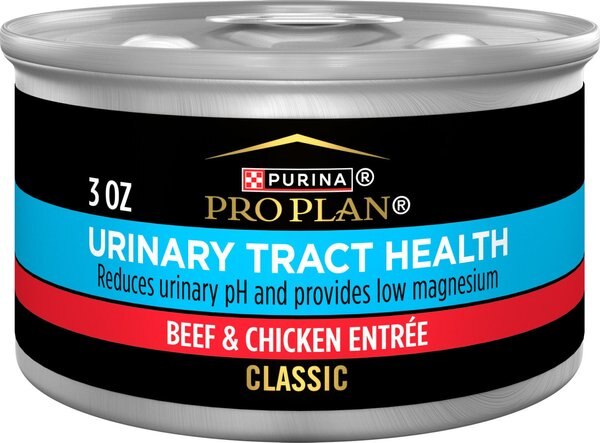 Purina Pro Plan Focus Adult Classic Urinary Tract Health Formula Beef & Chicken Entree Canned Cat Food, 3-oz, case of 24 slide 1 of 9