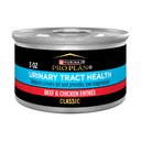 Purina Pro Plan Focus Adult Classic Urinary Tract Health Formula Beef & Chicken Entree Canned Cat Food, 3-oz, case of 24