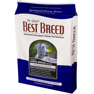 Dr. Gary's Best Breed Holistic Large Breed Dry Dog Food, 15-lb bag