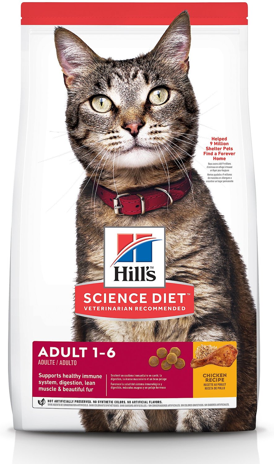 HILL'S SCIENCE DIET Adult Chicken Recipe Dry Cat Food, 16lb bag