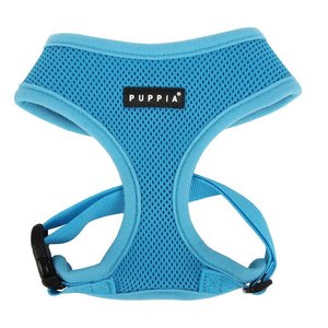 Puppia Polyester Back Clip Dog Harness, Sky Blue, Medium: 16 to 22-in chest