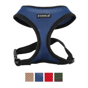 Puppia Black Trim Polyester Back Clip Dog Harness, Royal Blue, Large: 20 to 29-in chest