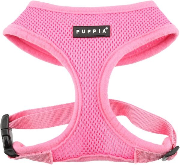 Puppia Polyester Back Clip Dog Harness, Pink, Small: 12 to 18-in chest slide 1 of 8