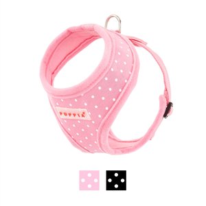 Puppia Dotty Print Polyester Back Clip Dog Harness, Pink Dotty, Small: 12.6 to 18.9-in chest