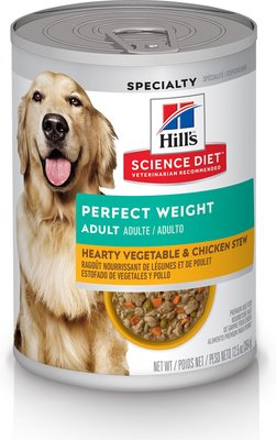 Hill's Science Diet Adult Perfect Weight Hearty Vegetable & Chicken Stew Canned Dog Food, slide 1 of 1