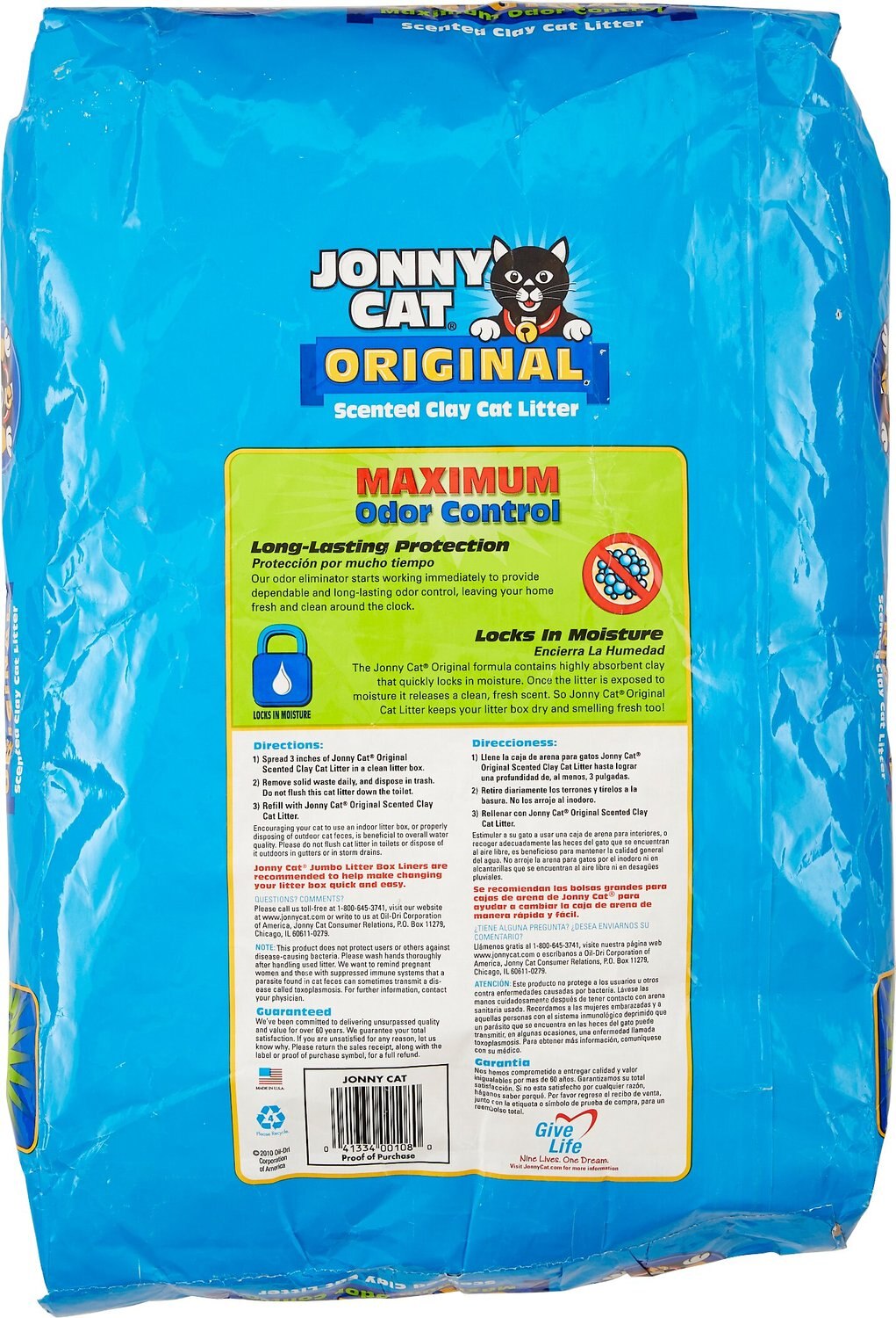 JONNY CAT Original Scented Clumping Clay Cat Litter, 20lb bag