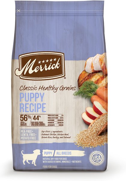 Merrick Classic Healthy Grains Dry Dog Food Puppy Recipe, 12-lb bag slide 1 of 9