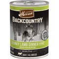 Merrick Backcountry Grain-Free Wet Dog Food Chunky Lamb Dinner in Gravy, 12.7-oz can, case of 12
