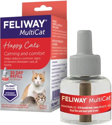Feliway MultiCat Calming Diffuser Refill for Cats, 30 day, slide 1 of 1