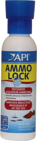 API Ammo-Lock Freshwater & Saltwater Aquarium Ammonia Detoxifier, 4-oz bottle slide 1 of 10