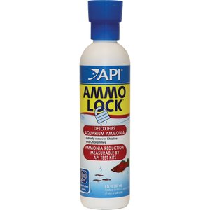 API Ammo-Lock Freshwater & Saltwater Aquarium Ammonia Detoxifier, 8-oz bottle