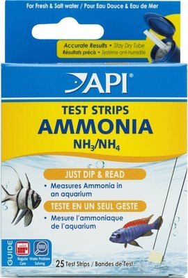 API Ammonia NH3/NH4 Freshwater & Saltwater Aquarium Test Strips, slide 1 of 1