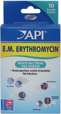 API E.M. Erythromycin Freshwater Fish Bacterial Disease Medication, slide 1 of 1