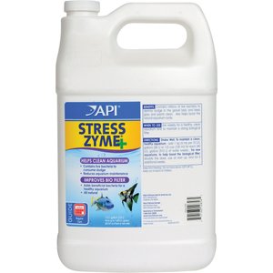 API Stress Zyme Freshwater & Saltwater Aquarium Water Cleaner, 1-gal bottle