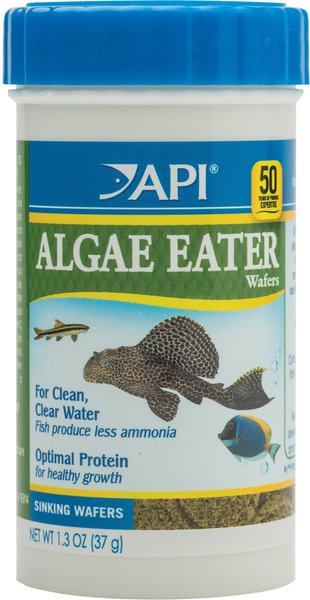 API Algae Eater Wafers Fish Food, 1.3-oz bottle slide 1 of 8