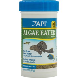 API Algae Eater Wafers Fish Food, 1.3-oz bottle