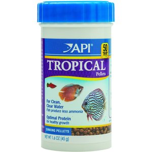 API Sinking Pellets Tropical Fish Food, 1.6-oz bottle