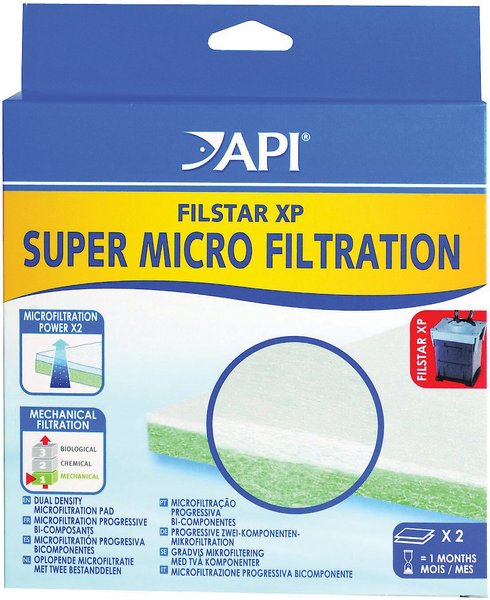 API Filstar XP Super Micro Filtration Aquarium Canister Filter Filtration Pads, 2 count slide 1 of 2