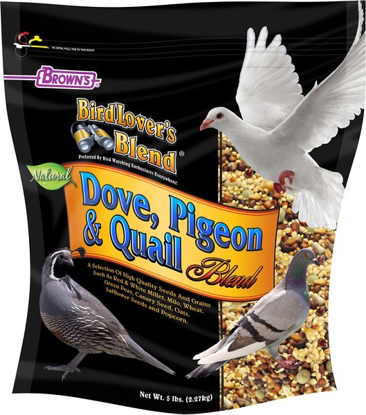 Brown's Bird Lover's Blend Dove, Pigeon & Quail Blend Bird Food, 5-lb bag slide 1 of 4
