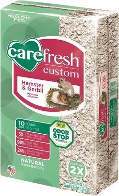 Carefresh Custom Hamster & Gerbil Paper Bedding, Natural, slide 1 of 1