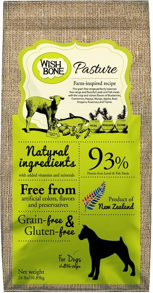 Wishbone Pasture Grain-Free Dry Dog Food, 12-lb bag slide 1 of 8