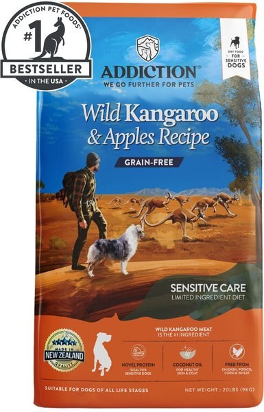 Addiction Grain-Free Wild Kangaroo & Apples Dry Dog Food, 20-lb bag slide 1 of 9