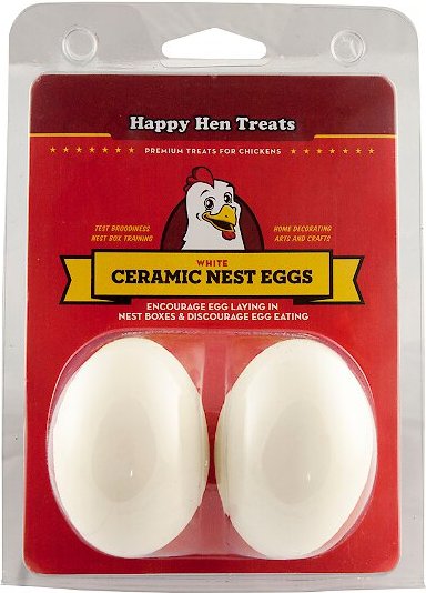 Happy Hen Treats Ceramic Nest Eggs, White slide 1 of 1